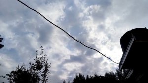 Ускоренное движение облаков тёплого фронта экс-урагана "Эрин"
