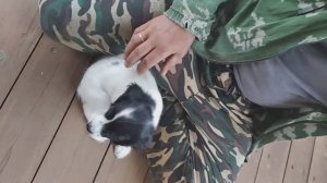 В апреле на даче