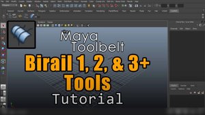 Autodesk Maya - Birail 1, 2, and 3+ Tools