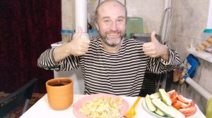 обед с Рыжулей. Бог и борьба с моим лишним весом. мукбанг. обжор. еда на камеру. диета. шизофрения.