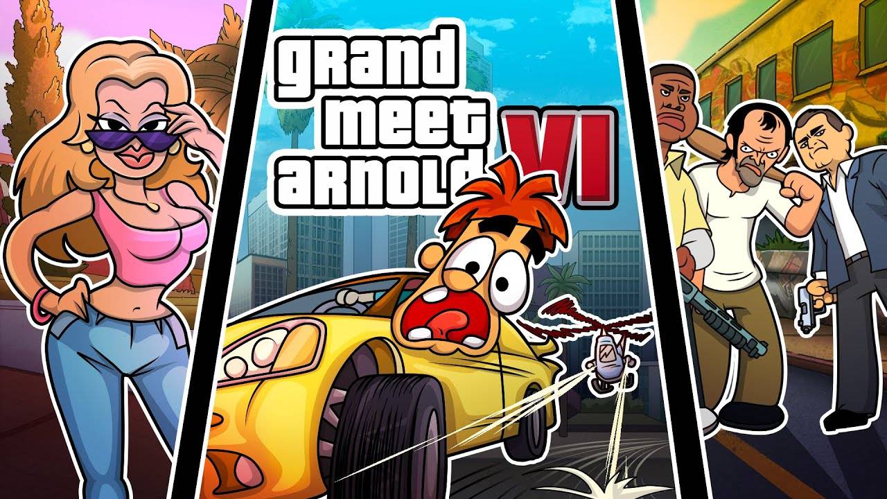 Путешествие Арнольда в мир GTA5 и GTA6