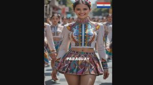 Самые Красивые девушки Гордость своих стран демонстраия девушек красавиц в национальных военных оде