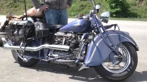 Настоящий Indian Four neved die! На ходу! Сочи. 17.05.2015