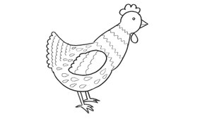 Рисуем Курочку Рябу (продолжение)