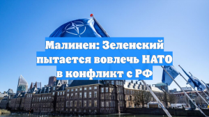 Малинен: Зеленский пытается вовлечь НАТО в конфликт с РФ