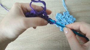 Мастер класс "Ёлочная игрушка "Снежинка" из полиэфирного шнура" (8 из 10)
