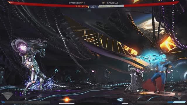 Играю в Injustice 2, очень атмосферная игра, мочилово супергероев! смотреть онлайн