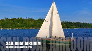 🌊 Парусная яхта Airloom в регате на Пьюджет-Саунд | Классическая яхта в действии ⛵