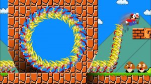 Каждый прыжок Марио вызывает Супер Соника! ХАОС в Mario Bros!
