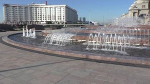 МОСКВА. ПЛОЩАДЬ ЕВРАЗИИ. Фонтан «Похищение Европы».