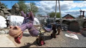 скульптура  коня   арт бетона  звать Тыг  Дык. страна Вихляндия