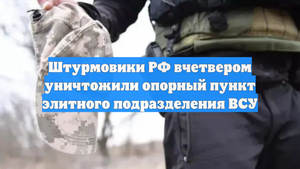 Штурмовики РФ вчетвером уничтожили опорный пункт элитного подразделения ВСУ