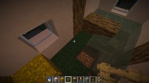 Я сделал ремонт в конюшне в майнкрафте.