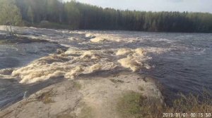 Карелия, Матросы, порог Большой Толли, видео №1