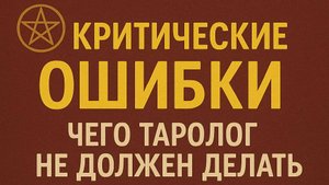Ошибки таролога. часть 1. Абсолютизация предсказания: когда судьба превращается в приговор