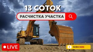 Расчистка участка 13 соток.+ въездная группа на участок.