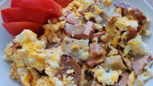 простой и вкусный завтрак в деревне