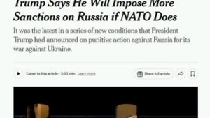 🇷🇺🇺🇸🇪🇺Санкции Трампа против России провалились из-за «невыполнимых условий», — NYT