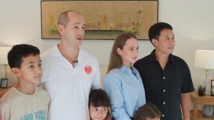 Наша команда с семьями