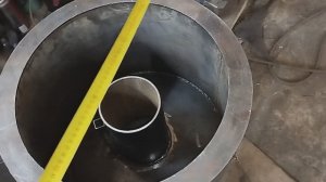 N3 Пиролизная печь на покрышках (сборка , размеры камеры закладки, и средней части)