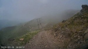 Дорога Бермамыт - Джилы-су в дождь