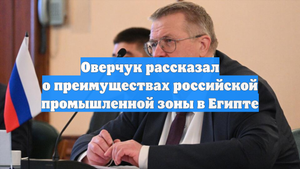 Оверчук рассказал о преимуществах российской промышленной зоны в Египте