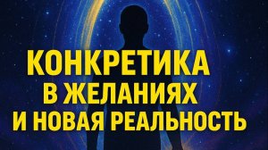 Конкретика в желаниях и новая реальность