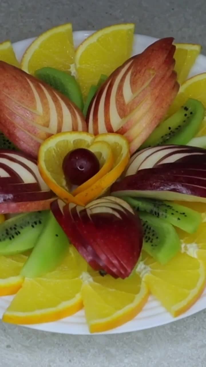 Красивая фруктовая нарезка на праздник смотреть онлайн