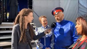 Репортаж о Международном фестивале "Казачья станица Москва" (фрагмент).