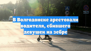 В Волгодонске арестовали водителя, сбившего девушек на зебре