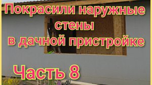 Покрасили наружные стены/Продвигаемся к завершению работы/
