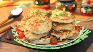 Картофельные лепешки с мясным припеком