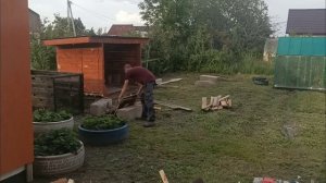 27 серия. Покраска бани.