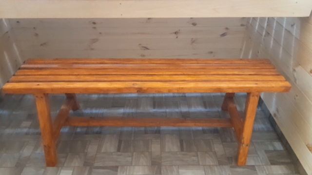 Скамейка лавка в баню своими руками