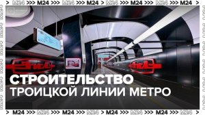 Первый этап строительства Троицкой линии метро завершился в Москве - Москва 24