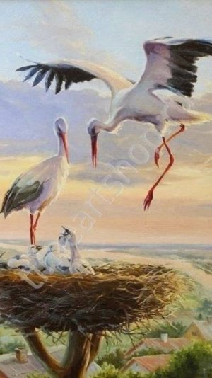 Тот кто приносит детей 👶 АИСТ 📢 Интересные звуки он издаёт #Shorts