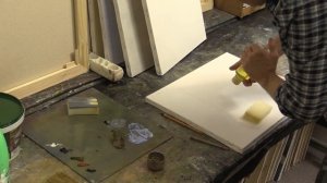 Быстрый эмульсионный грунт. Мой способ. My method of priming canvas. Как загрунтовать холст