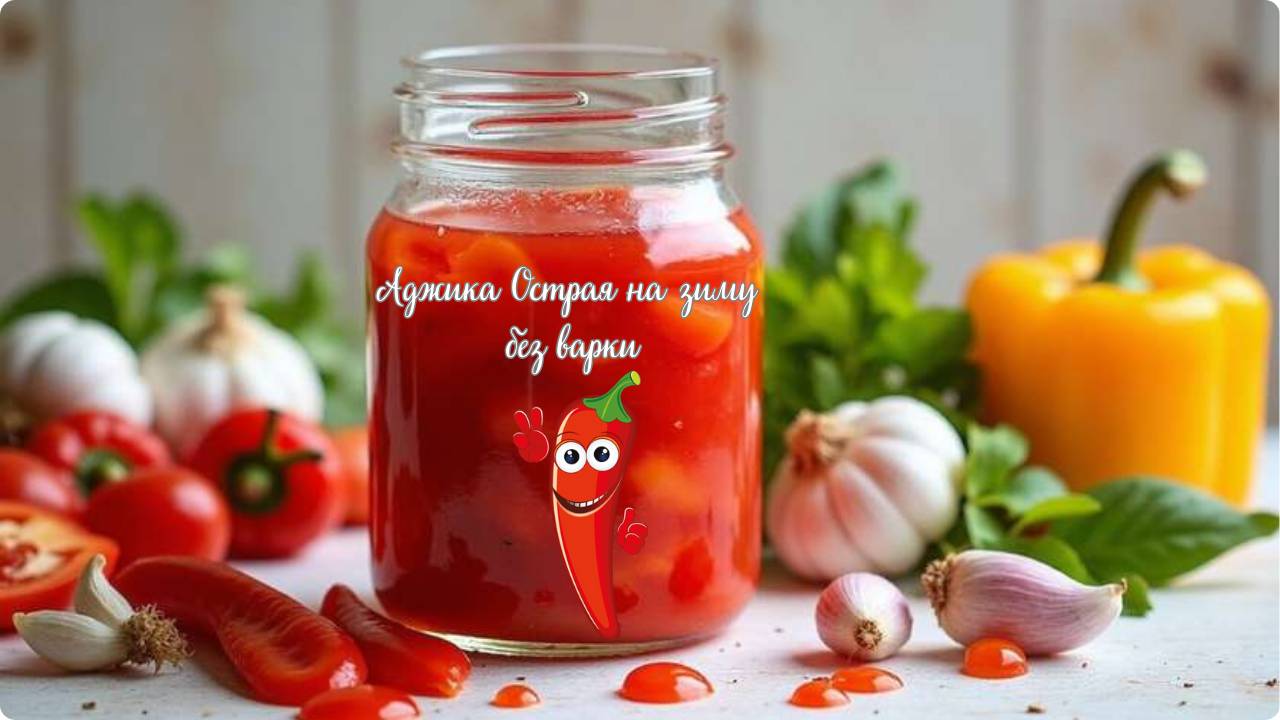 Аджика острая без варки на зиму #аджика #заготовкиназиму #остраяаджика #рецептаджики