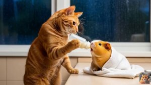 Котик и морская свинка