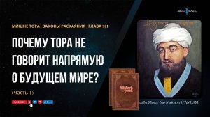 37. Законы Раскаяния: Почему Тора не говорит напрямую о Будущем мире? (ч. 1). Хилхос Тшува 9§1