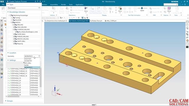 2. Feature based machining 2 смотреть онлайн