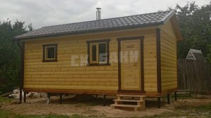 Баня из сухого бруса от СК "Бани", 6х3м. Калужская область, Людиново, сентябрь 2025