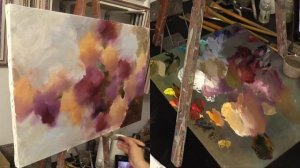 Пионы . Работа на два холста. Master class of oil painting. Как нарисовать пионы. Масло