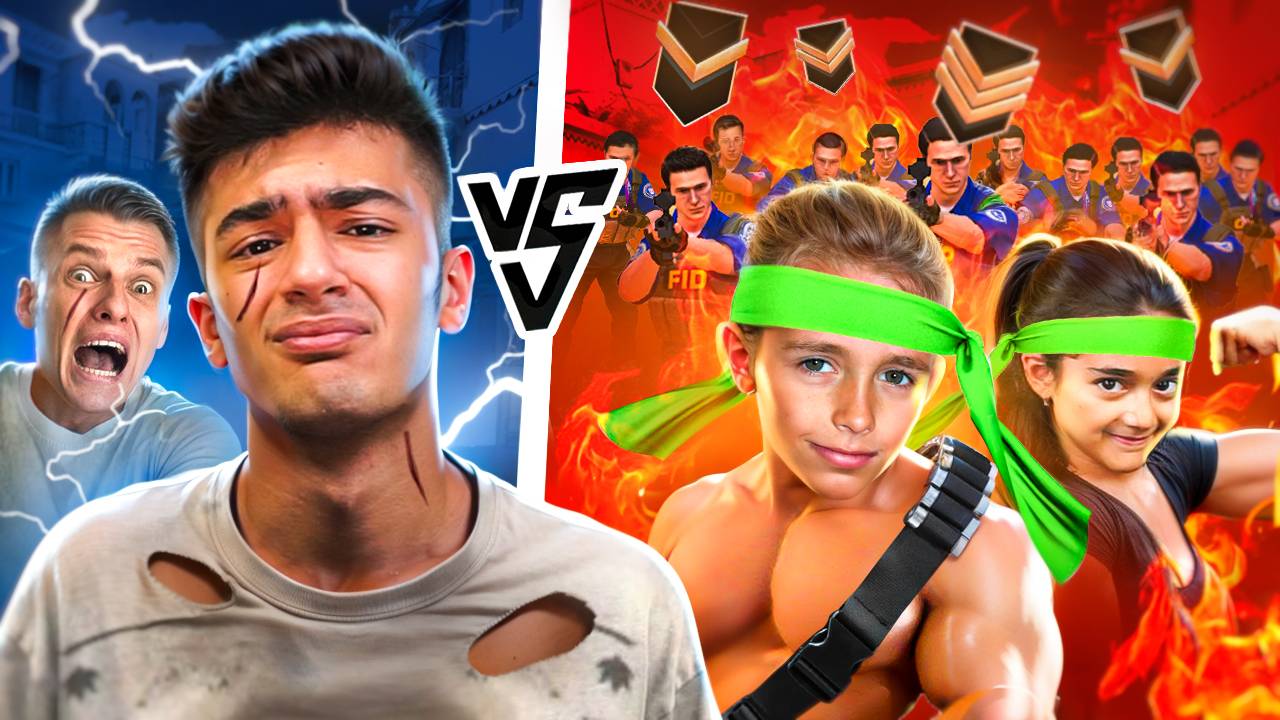 Я и ХОЛДИК vs ЭЛИ и ДАНИ + 15 БРОНЗ В РЕАЛЬНОЙ ЖИЗНИ смотреть онлайн