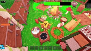 Играю с другом в 99 ночей в Roblox