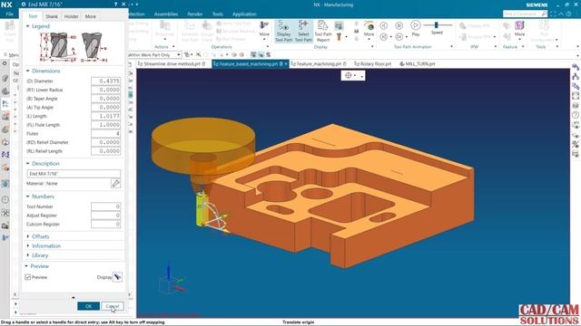 1. Feature based machining 1 смотреть онлайн