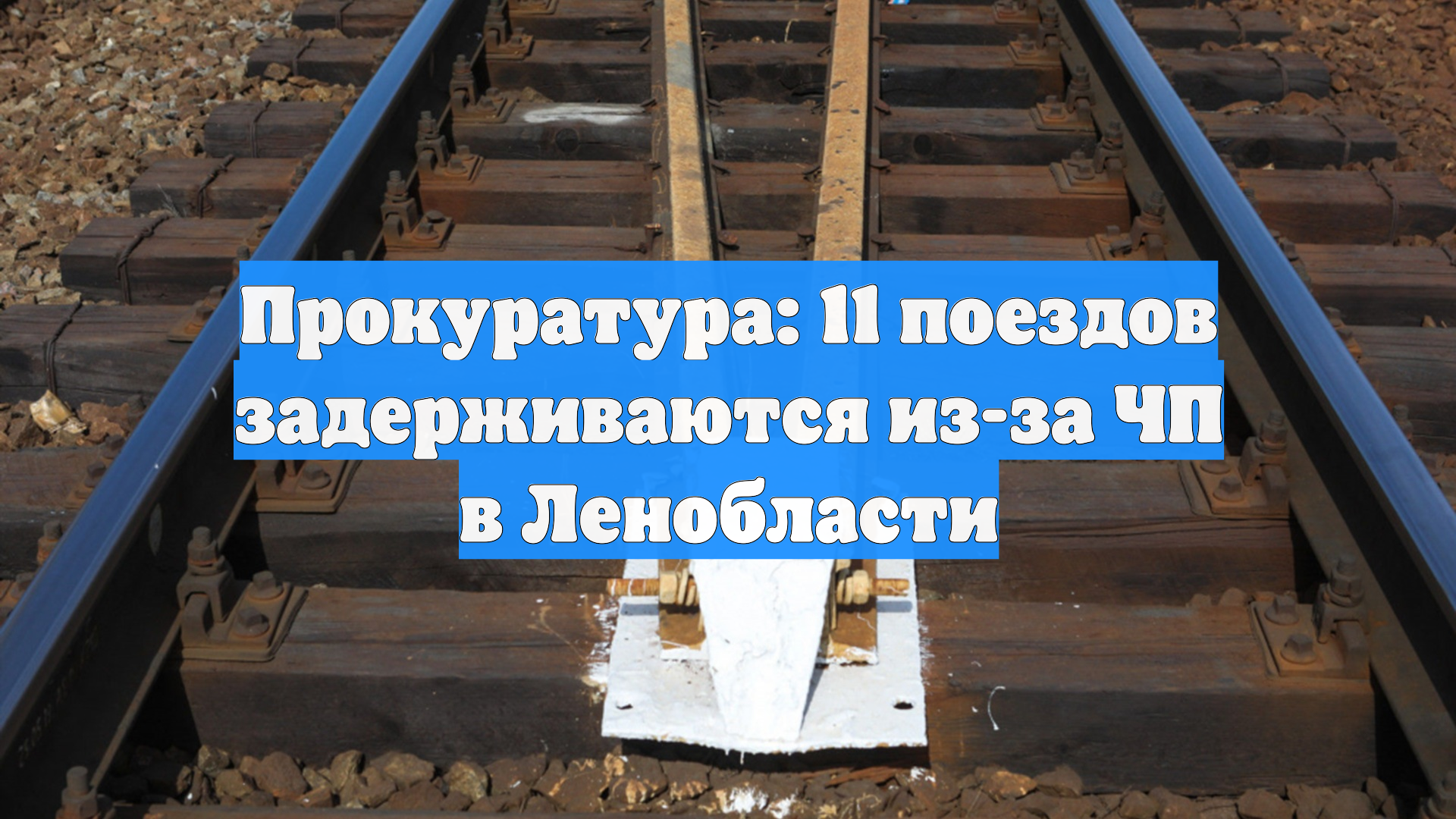 Прокуратура: 11 поездов задерживаются из-за ЧП в Ленобласти
