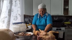 Тушки по 2 кг/ вкусная картошка и посолила рыбу/ идём смотреть работу стройки