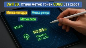 Civil 3D: Как настроить стили меток COGO точек 20 минут. Полный гайд.