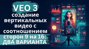 Нейросеть Veo 3 - два способа создания вертикальных роликов